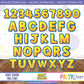 BABY SHARK PNG FONT