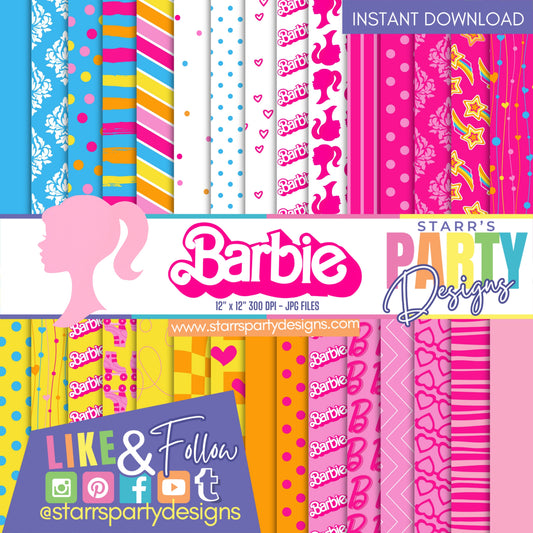 MALIBU BARBIE PAPER PACK 1
