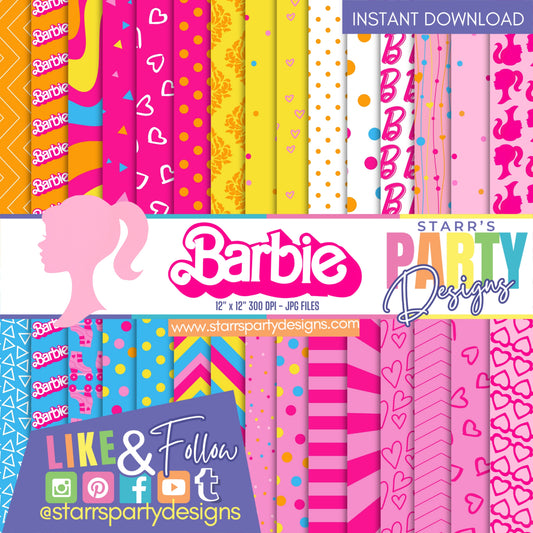 MALIBU BARBIE PAPER PACK 2