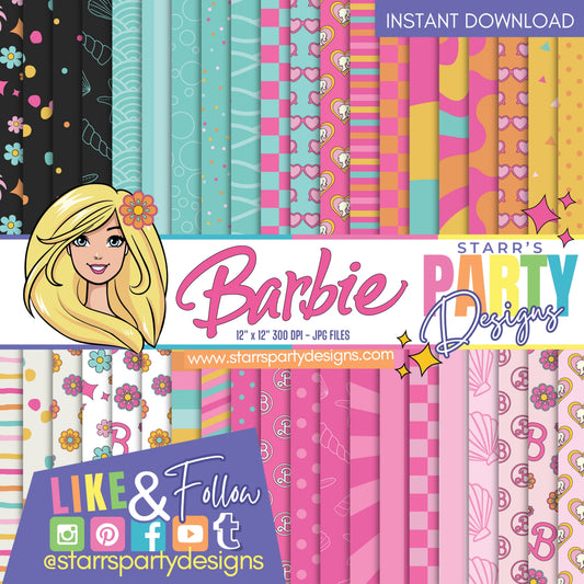 SURFS UP BARBIE DELUXE PAPER PACK