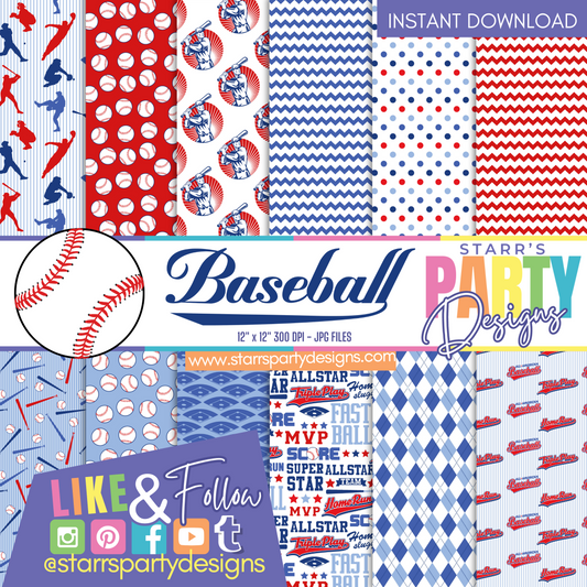 PAQUETE DE PAPEL DE BÉISBOL 1
