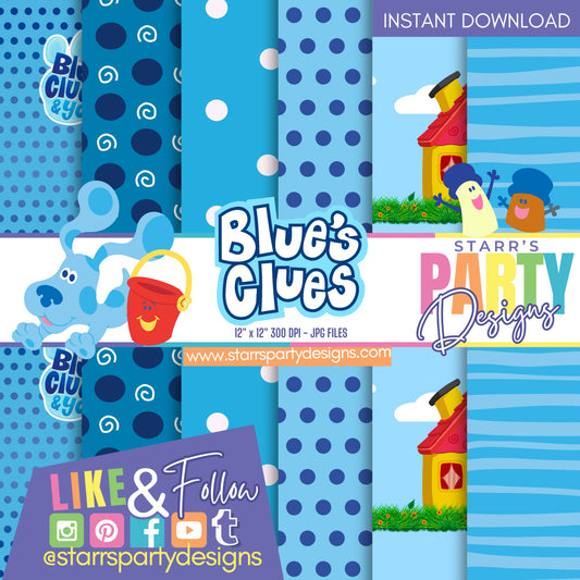PAQUETE DE PAPEL DE LAS PISTAS DE BLUE 2