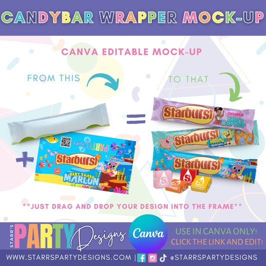 MAQUETA DE BARRA DE CARAMELO PARA CANVA
