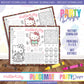 HOJA DE ACTIVIDADES CON MANTELETE INDIVIDUAL | HELLO KITTY A2