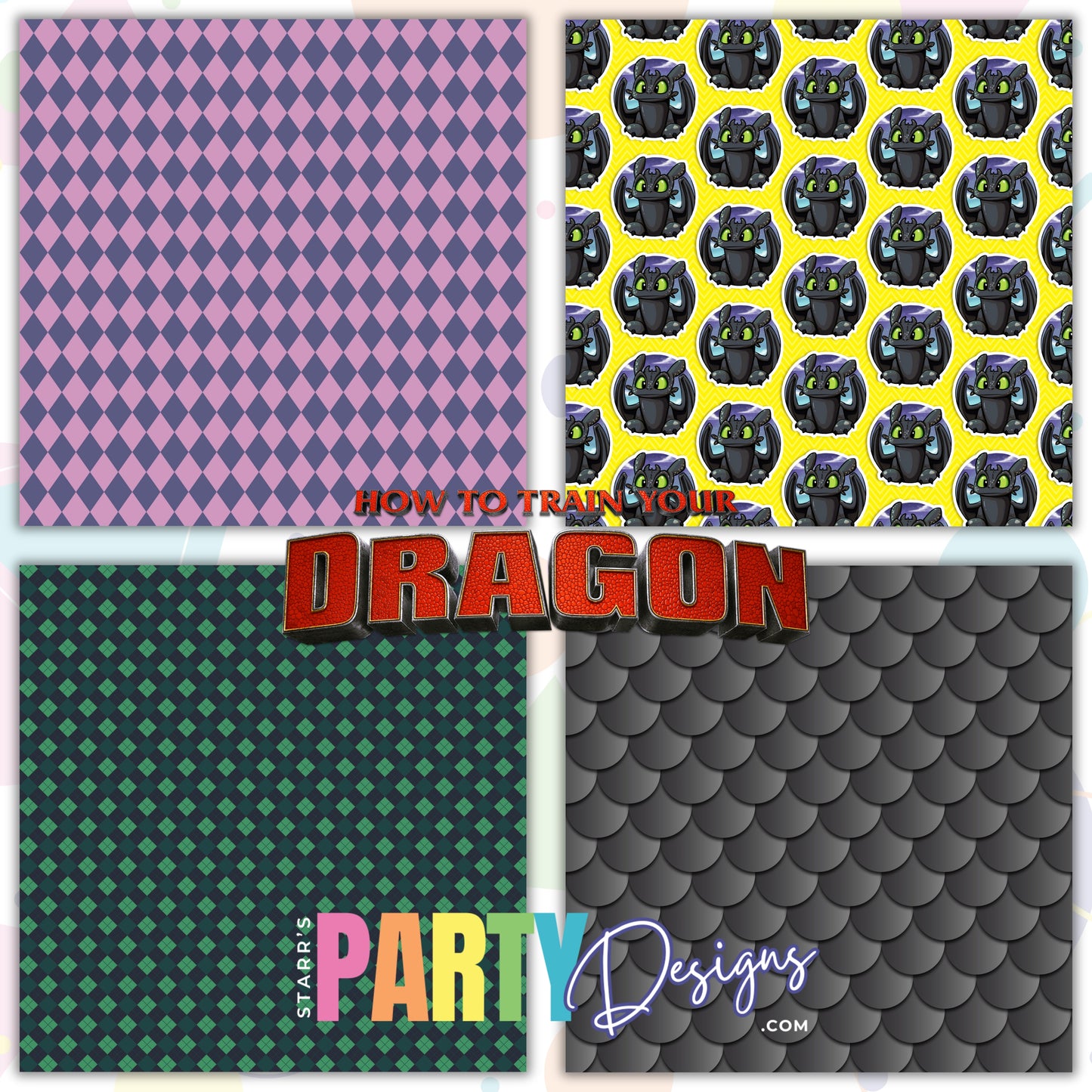 PAQUETE DE PAPEL CÓMO ENTRENAR A TU DRAGÓN