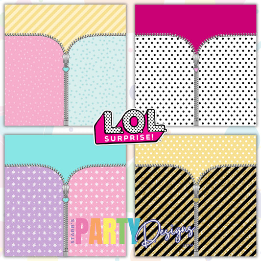 PAQUETE DE PAPEL DE MUÑECAS LOL 3