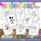 PAGINAS PARA COLOREAR DE MICKEY Y SUS AMIGOS EN LA PISCINA
