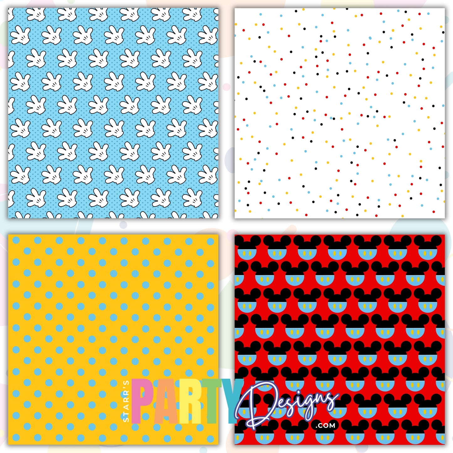 PAQUETE DE PAPEL VAMOS A JUGAR CON MICKEY