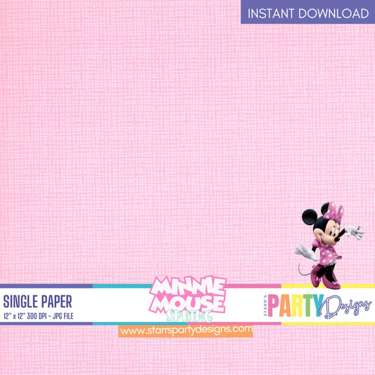 PAPEL DIGITAL PRIMAVERA DE MINNIE MOUSE 1