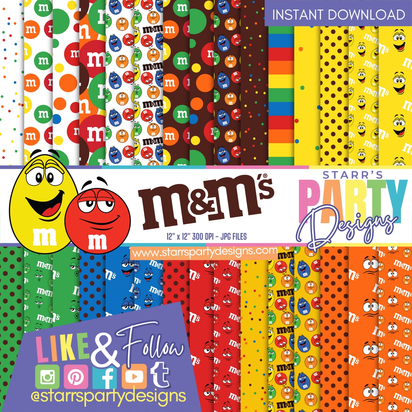 M&MS CHOCOLATE PAPER PACK 1