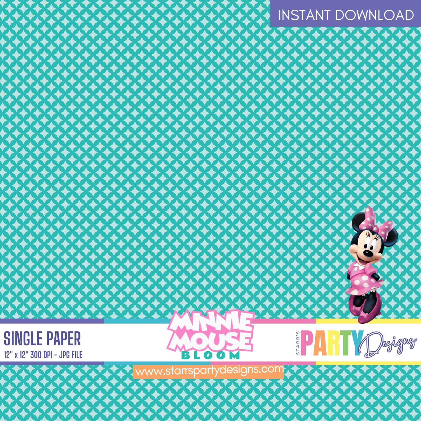 PAPEL DIGITAL BLOOM DE MINNIE MOUSE 2