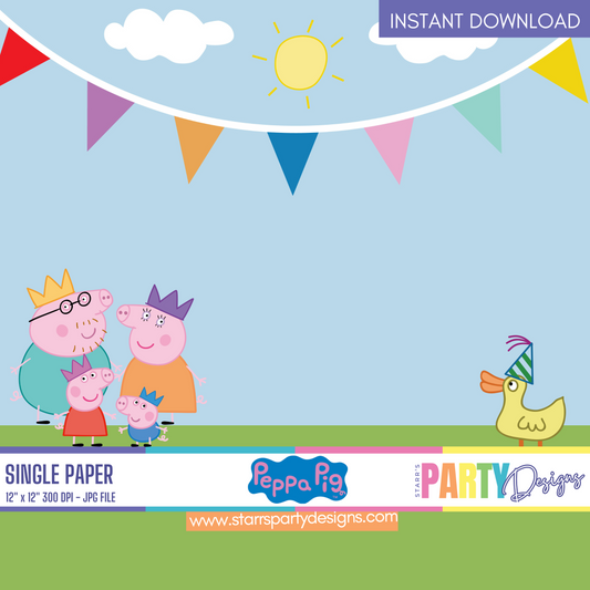 ESCENA DE PEPPA PIG PAPEL DIGITAL 2
