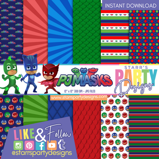 PAQUETE DE PAPEL DE PJ MASK 1