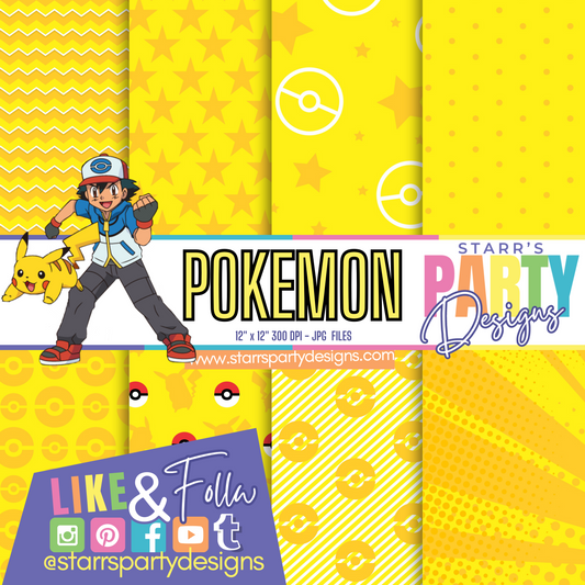 PAQUETE DE PAPEL DE POKEMON 3
