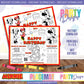 PLACEMAT ACTIVITY SHEET | RED MINNIE'S 3RD BIRTHDAY A1