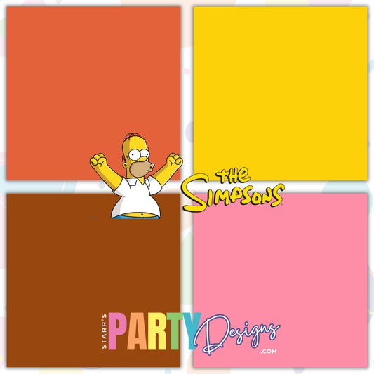 PAQUETE DE PAPEL SÓLIDOS DE LOS SIMPSON