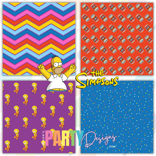 PAQUETE DE PAPEL DE LOS SIMPSON 1