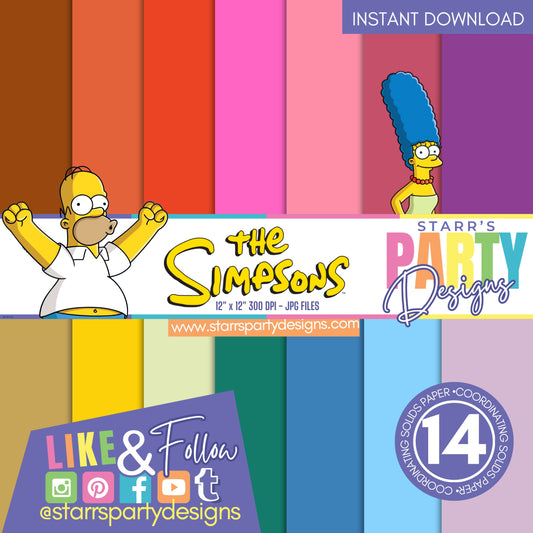 PAQUETE DE PAPEL SÓLIDOS DE LOS SIMPSON