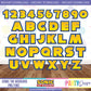 SONIC THE HEDGEHOG PNG FONT