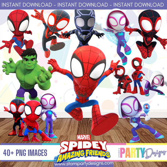 IMÁGENES PNG DE SPIDEY Y SUS INCREÍBLES AMIGOS