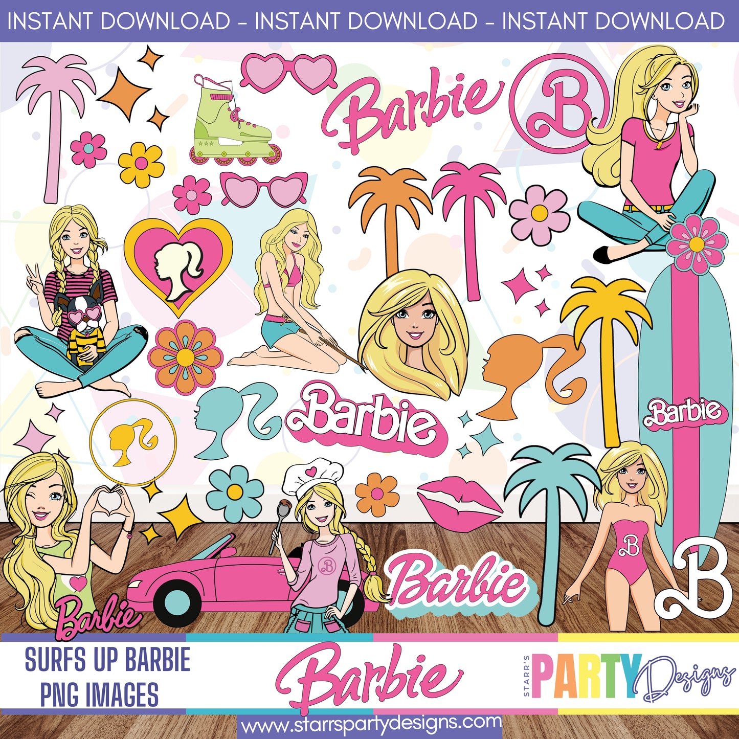 SURFS UP BARBIE PNG IMAGES