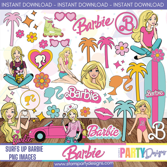 SURFS UP BARBIE PNG IMAGES