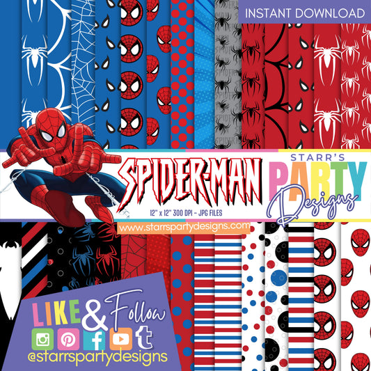 PAQUETE DE PAPEL DELUXE DE SPIDERMAN