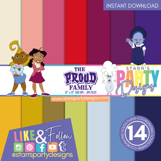 THE PROUD FAMILY SOLIDS PAPER PACK
