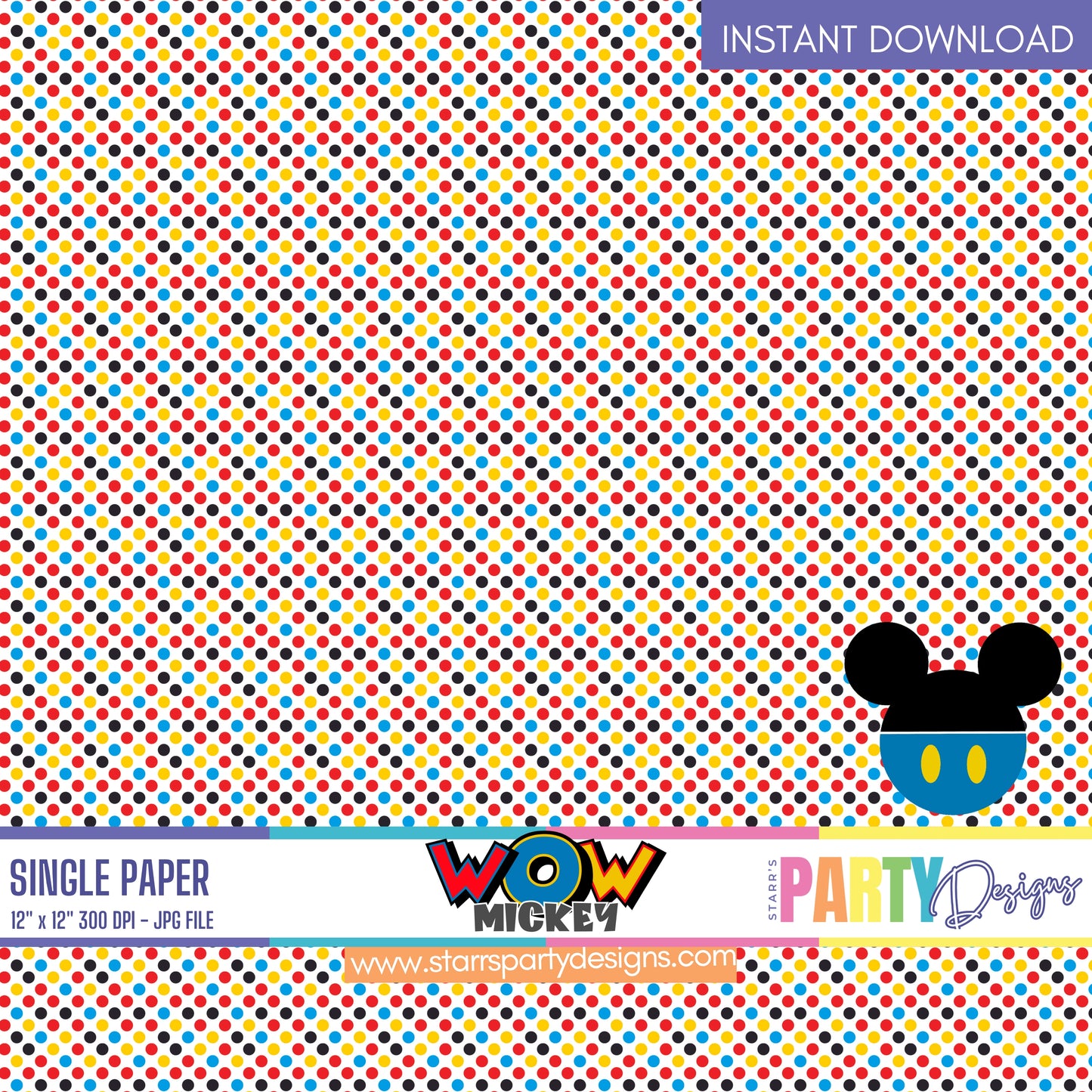 ¡GUAU! PAPEL DIGITAL MICKEY 1