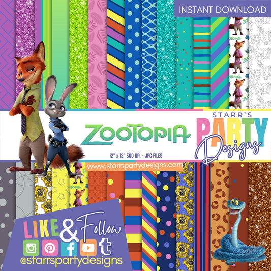 ZOOTROPOLIS PAPER PACK 1