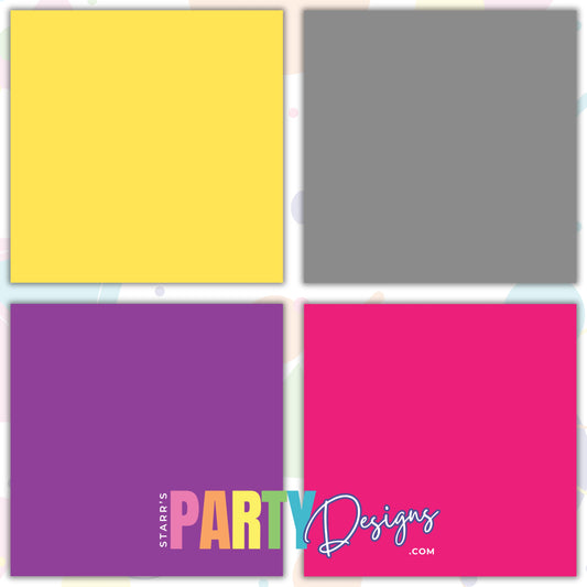¡BAM!? PAQUETE DE PAPEL DE COLORES SÓLIDOS PARA NIÑAS