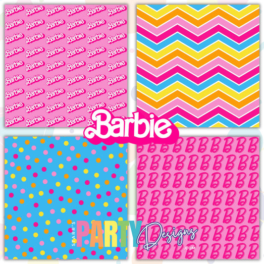 PAQUETE DE PAPEL BARBIE MALIBU 1
