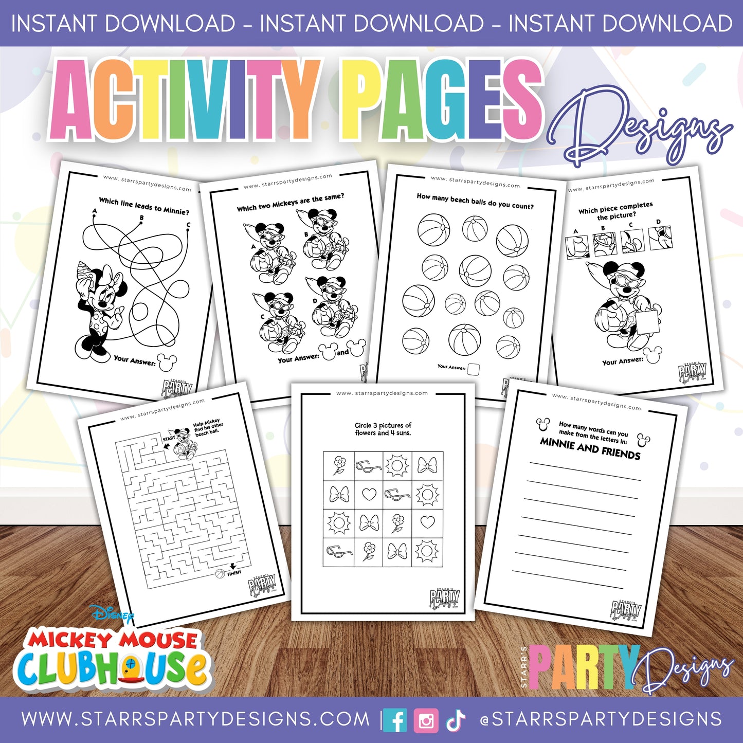 PAGINAS PARA COLOREAR DE MICKEY EN LA PLAYA 1