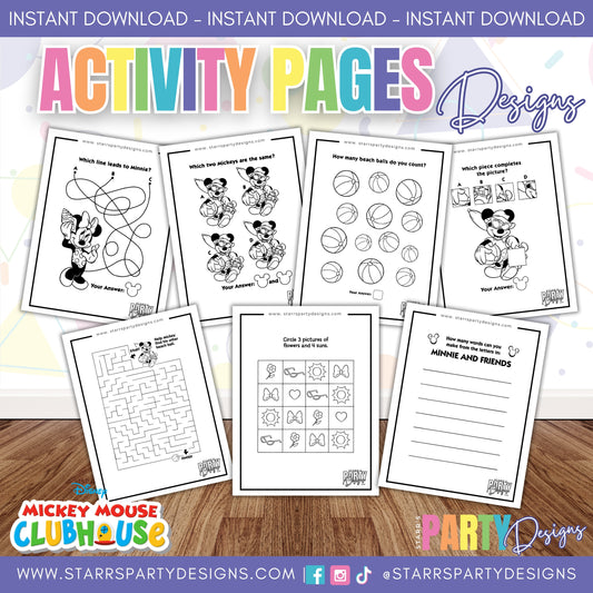 PAGINAS PARA COLOREAR DE MICKEY EN LA PLAYA 1